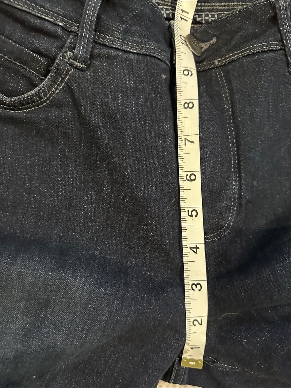 LEE PLATINUM Women's Dark Blue Bootcut Jeans Slimming & Flattering Sz 10, 32x30 - Picture 13 of 14